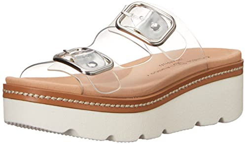 Chinese Laundry Women's SURFS UP Sandal, Clear, 7.5 US M