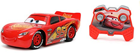 Disney Pixar Cars 1:24 Lightning McQueen RC Remote Control Car 2.4 GHz Red, Toys for Kids