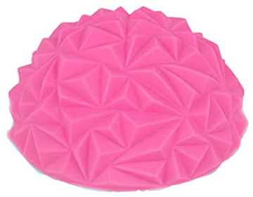 cn herb Fascia - Pelota de masaje para reflexología inflable, diseño de diamantes, color rosa