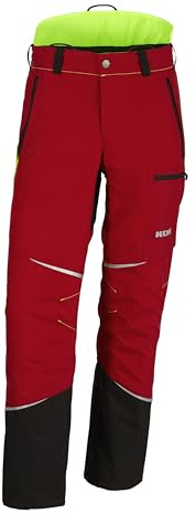 KOX Schnittschutzhose Mistral 3.0 Rot/Gelb Größe 62