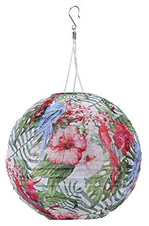 Wasserdichte Solar LED-Laterne aus Nylon, Solar Laterne Warmweiß Licht, Deko Lampe für Hochzeit, Geburtstag, Party, Urlaub, Garten, Outdoor, Solarlaterne Solarlampen für Außen (A, 10Zoll)