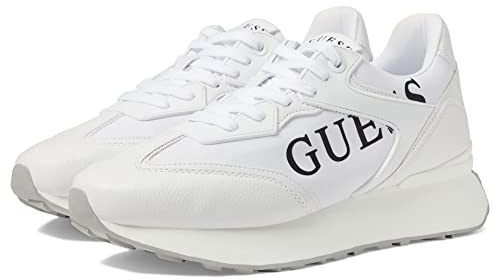 Guess Luchia, Zapatillas Mujer, White Brown 142, 39.5 EU