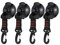 JNNJ 4 Piezas Anclaje De Ventosa, Fijación con Ventosaventosa, Anclaje de Ventosa Toldo Lateral Coche Fuertes Ganchos de Succión, Multifunzione para Coche Carpas con Toldo Lateral(Rojo)