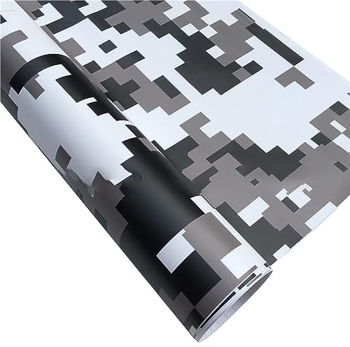 URFEDA Tarnung Auto Folie, 152cmx50cm Tarnung Selbstklebend Autofolie aus Vinyl, Camouflage Autoaufkleber Wasserdichter Camouflage Auto Folie Aufkleber DIY Camo Vinyl Wrap Auto Motorrad Aufkleber