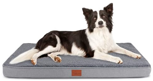 CALIYO Hundebett Mittelgroße Hunde 91x69x7.6cm, Flauschig Hundekissen Hundebett Waschbar, Unterseite Atmungsaktiv Haustierbett Dog Bed Hundematratze