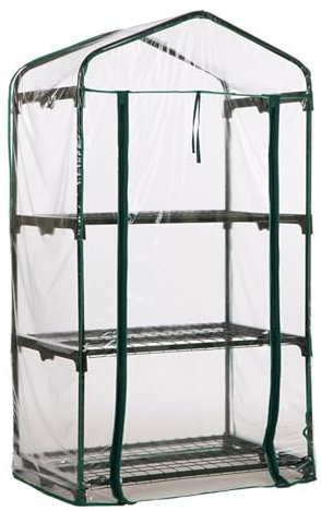 Facynde Gewächshaus Foliengewächshaus Winterfest Tomatenhaus Treibhaus Gartenhaus Frühbeet Tomatenhaus Gemüse Gewächshaus Überwinterungszelt Für Pflanzen ?Nur transparente PVC-Abdeckung?