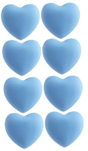 jojofuny 8pcs Heart Shaped Handle Wardrobe Door Knob Decorative Furniture Knobs Multi-Purpose Cabinet Pull Handle