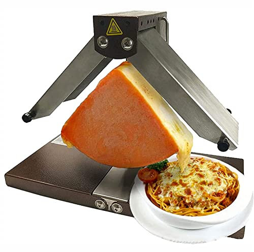 Commercial Electric Raclette Cheese Melter Machine - Double Heating Area, 60S Melt Time for Western Restaurant, Cheese Melting Machine