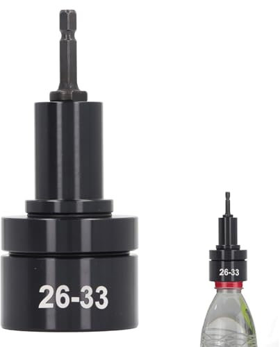 Electric Bottle Capping Machine Head, Metal Rubber Material, Easy to Use with Automatic Capping Machines, for 26-33mm Caps Sealing Operations in Food, Drink, Cosmetic Industries