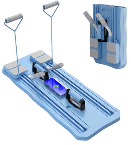 Pilates Reformer Board, multifunktionales Bauchtrainer-Board, faltbares Übungsbrett für Zuhause, Pilates, tragbares Fitnessstudio für Heimtraining