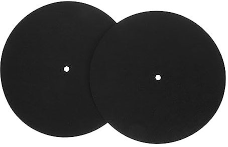 STOBOK 2stücke Vinyl-schallplattenmatte Für Plattenspieler Schallplattenunterlage Aus Hochwertigem Material Leicht Zu Reinigen Verwenden Für Home Disc Mat