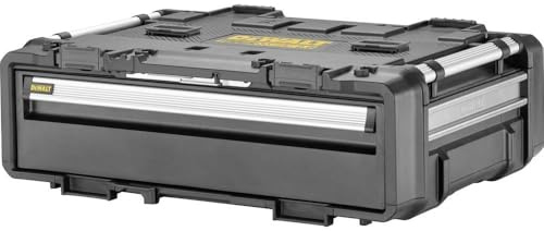 DEWALT TOUGHSYSTEM 2 0 DXL Deep Drawers – Heavy-duty dual-drawer storage unit with full-extension slides and TOUGHSYSTEM 2 0 compatibility for modular jobsite organization