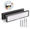 Bwintech 1 Set 305 * 70MM (12) White Aluminium Adjustable Depth Door Letterbox,Fit for 40-80mm Thickness Wooden,UPVC,Composite,Internal and External Doors