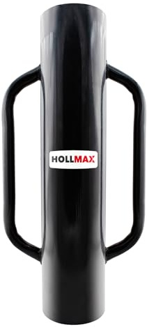 HOLLMAX Pfahlramme für Zaunpfähle und Pfosten, versch. Größen und Durchmesser, schwarz (Schwarz, 13,3 cm)