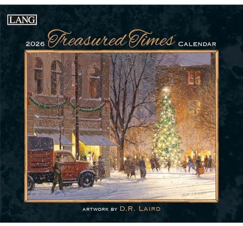 Lang Companies, Treasured Times Calendrier mural 2026 par D.R. Laird Calendrier 12 mois avec reliure agrafée 34 x 30 cm