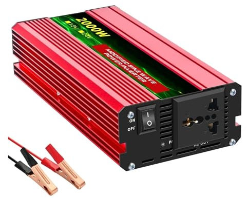 Onduleur Transformateur Onduleur 12V 220V Onduleur À Onde Sinusoïdale Modifiée DC 12V À AC 220V 600W-4000W Convertisseur De Batterie Externe Portable Solaire Onduleur De Voiture Convertisseur Tension(