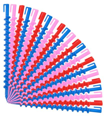 DRESSOOS 20 Pezzi Rulli a Spirale Per Capelli Per Permanente Arricciacapelli Per Capelli Corti e Lunghi Strumenti Per Arricciare i Capelli