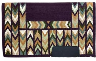 EQUIEMPRESS Sattelunterlage Western Ranch/Westernsatteldecke aus Neuseelandwolle, Top Wool Pad Sensor Flex (Anpassung möglich) A-852 (34 x 42)