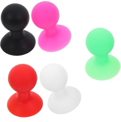 Support de Téléphone Portable en Silicone Octopus Sphérique 5 Pièces | 5pcs, Ventouse Puissante, Se Fixe au Dos, Usage sans Gêne, Chambre et Salle de Bain Couleur Aléatoire