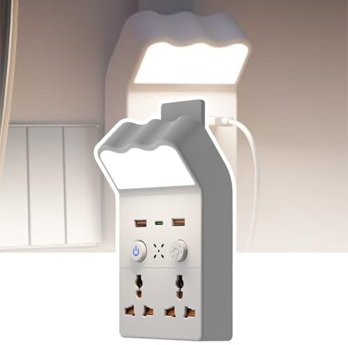 Convertitore Di Prese Wireless, 2500 W, 10 A, Uso Domestico, Luce Notturna Usb, Presa Universale Con Telecomando, Con Ricarica Wireless, Versatile,Ordinarymodel