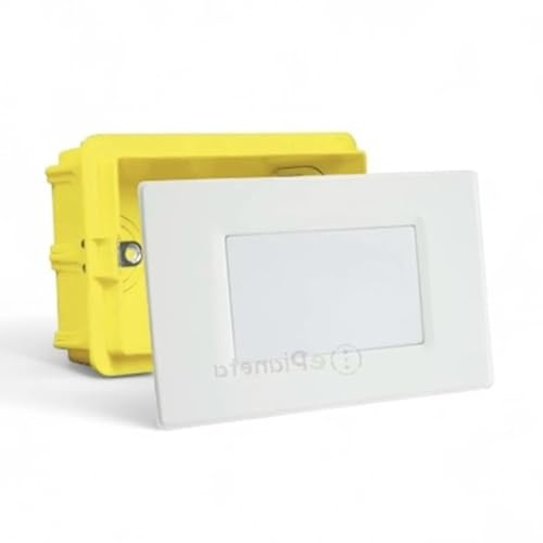 TOT ELECTRIC Lampada di Emergenza LED da Incasso per Scatola 503 Luce Naturale con Placca Bianca Luce di Emergenza a Scomparsa, Montaggio Facile, Design Compatto per Casa, Ufficio, Corridoi 4000k