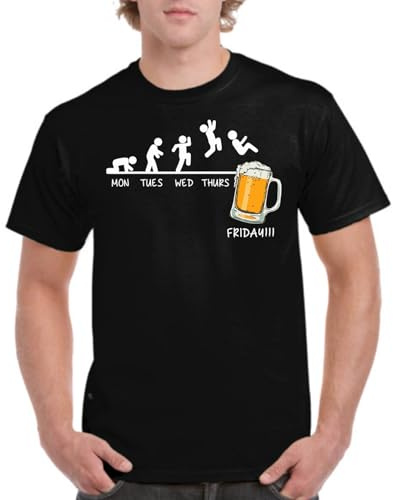 the Fan Tee Camiseta de Adulto de Hombre Divertidas Cerveza Regalo Divertido, Bebida, Amarga, Birra, Suave o Dulce Caña, Chela, 025 XL