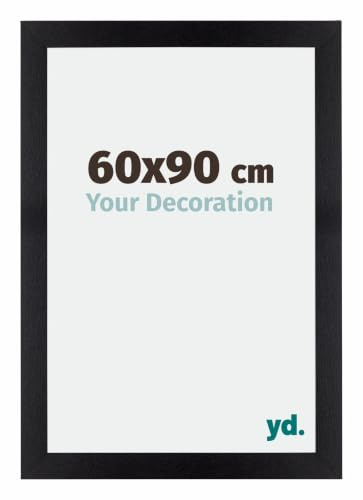 yd. Puzzlerahmen 60x90 Schwarz Matt - Holz rahmen Mura | Your Decoration, Geeignet für Puzzles mit 1500-2000 Teilen, Antireflex-Acrylglas aus Kunststoff, Wandmontage, Made in Holland