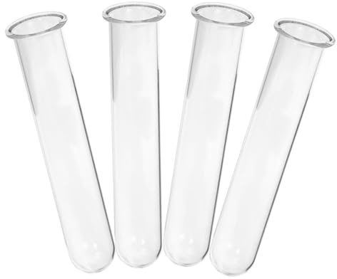 DECHOUS 4 Stück Teiliges Glas reagenzglas Klare Wasserpflanzen vasen Vielseitige Hydrokultur röhren für Pflanzen Pflanzenterrarium Dekorative Tischvasen für Blumen und Luftpflanzen