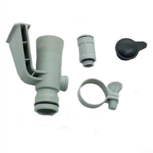 Adaptateur de Tuyau de Piscine 637R 12363 avec Valve à Piston réglable, pour Une Connexion sécurisée du Tuyau et Un Nettoyage amélioré de la Piscine extérieure