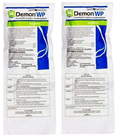 Syngenta Demon WP Insecticide 2 Envelopes Containing 4 Water-Soluble 9.5 Gram Packets Makes 4 Gallons Cypermethrin 40%