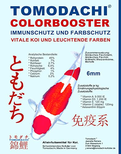 Koi Futter Schwimmfutter Koi Wachstumsfutter farbverstärkend Koi Grower leicht verdauliches Koifutter energiereich arktische Rohstoffe 6mm 10kg