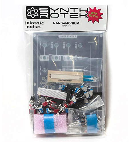 Synthrotek Nandamonium DIY Kit - Eurorack: Synthesizer, 6 stimmbare Oszillatoren, CV-Eingänge, Warp & Blast-Schalter, 38 PS Breite, 22 mm Tiefe