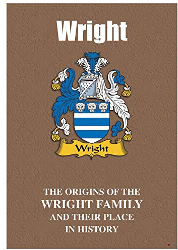I LUV LTD Wright Anglais Nom de Famille Livret D'histoire avec de Brefs Faits Historiques