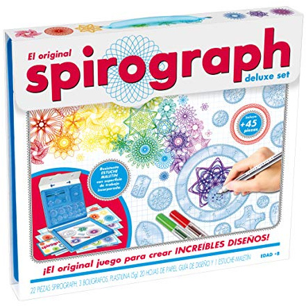 Spirograph Deluxe | Spirographe | Mandala Designer | Kit Mandala Enfant Et Adulte | Kit Dessin Enfant | Cadeau Fille 8 Ans | Jeux Creatif