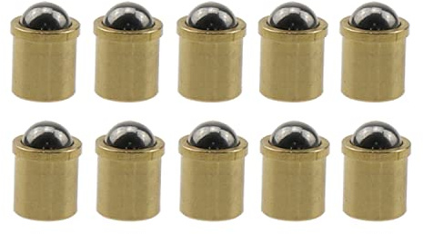 ZZHXSM 10pcs Brass Ball Catch Latch Catcher 6x7mm Furniture Fitting Cabinet Drawer Closet Door Lock Replacement Parts