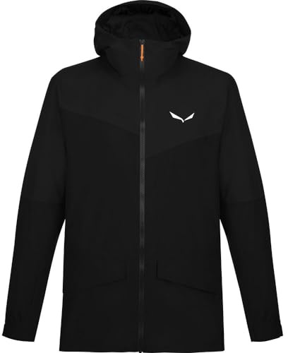 SALEWA Chaqueta Gore-Tex Puez 2L para hombre, negra, XL