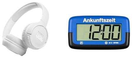 JBL Tune 510BT – Bluetooth On-Ear Kopfhörer in Weiß & Needit elektronische Parkscheibe Park Micro I automatische Parkscheibe