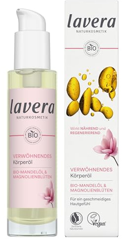 lavera Verwöhnendes Körperöl - geschmeidiges Hautgefühl - regenerierend & feuchtigkeitsbewahrend - vegan - Naturkosmetik - 100 ml