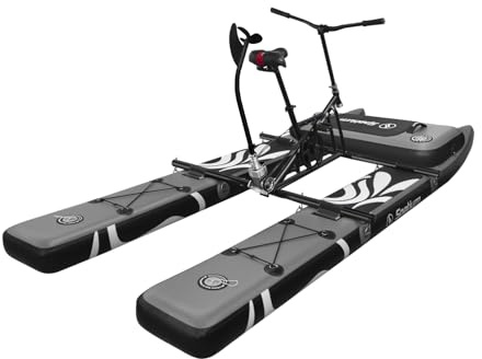Spatium Wasser Fahrräder für See Aufblasbare Wasser Fahrrad 3.0 Erwachsene Aufblasbare Ponton Wasser Fahrrad 3-Blatt-Propeller Einteilige Hintere Gang SUP Wasser Fahrrad mit Aufblasbarer Matte