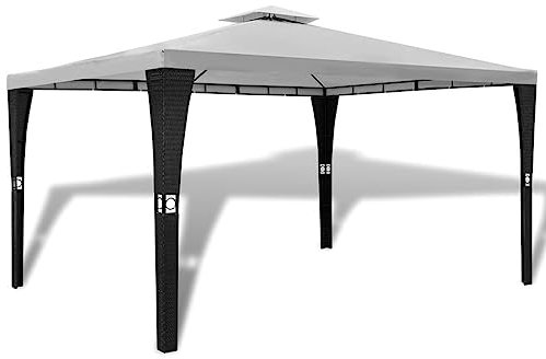 Rasen & Garten, Outdoor Wohnen, Außenstrukturen, Vordächer & PavillonsPavillon mit Dach 3x4m Cremeweiß