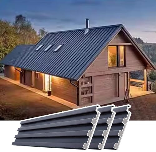 Lamiere per Copertura Tetti 3 Pannelli Laterali per Tutte Le Stagioni, Tegole per Tetti, Pannelli per Tetti Lunghi 0,8-1,5 M/cappuccio di Colmo, Lastre per Tetti per Allevamenti di Animali, Pollai, Se