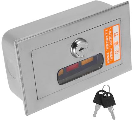 Homoyoyo Manual Switch Box Push Button Control Station Box for Fireproof Roller Shutter Door