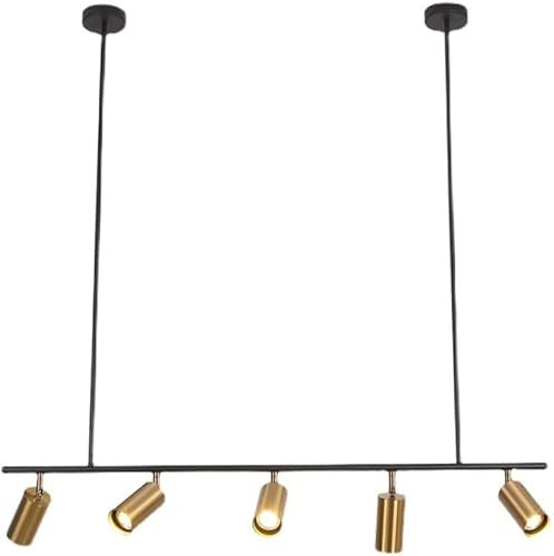 Lámpara colgante minimalista de tira de metal, lámpara LED Compatible with el hogar, moderna, Compatible with oficina, sala de reuniones, luminaria suspendida ajustable,lámpara de techo de cristal