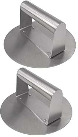 iplusmile 2pezzi Pressa per Hamburger in Inossidabile Pressa Manuale per Carne Smasher per Hamburger e Polpette per Cottura Preparazione di
