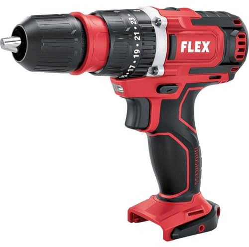 FLEX 2-Gang Akku-Schlagbohrschrauber 12 V (2-Gänge, 12 V, Akku-Schlagbohrschrauber, Gürtelclip, Bitgarage, Bithalter, 2,5/5,0 Ah Akkukapazität, Handwerkzeug, Handbohrer) 533847