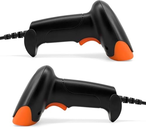 Mumusuki Scanner di Codici a Barre 1D 2D, Connessione Cablata USB con Sensore CMOS per Casse del Supermercato e Pagamenti Mobili (Connessione USB)