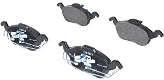 Bosch BP1196 - Plaquettes de Frein Avant pour Voiture - Qualité Bosch - Réduction du Bruit et de la Poussière - Certifié ECE-R90 - Sans Cuivre - Jeu de 4 Plaquettes