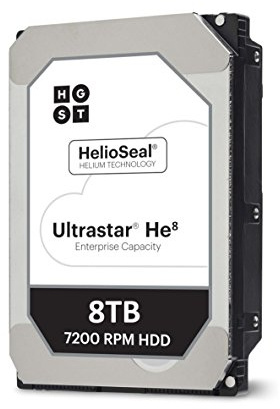 HGST Ultrastar HE8 HUH728080ALE600 - Disco Duro (8 TB, SATA, 6 GB/s, caché de 128 MB, 24 x 7, 8,9 cm, 3,5)