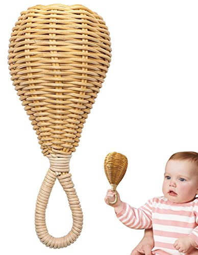 Holzrassel Rassel Shaker Percussion Handrassel Koordination Und Sozialverhalten - Holzrassel Baby - Kinder Spielzeug