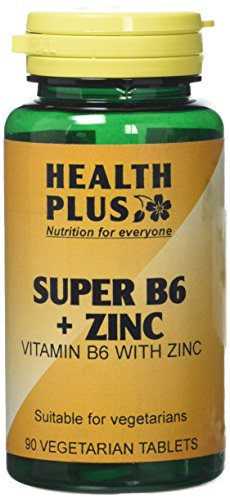 Health Plus Super B6 + Zinc Vitamin B Supplement - 90 Tablets